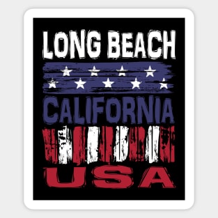 Long Beach California USA T-Shirt Sticker